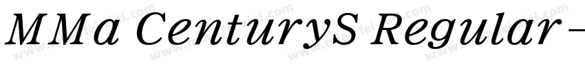 MMa CenturyS Regular字体转换